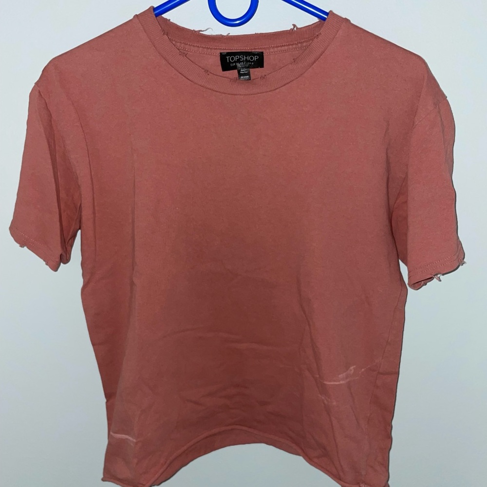 Muted pink top shop shirt.